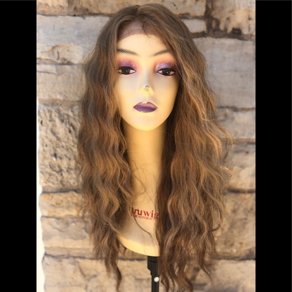 Blonde Mix Loose waves Soft Lacefront Wigs main image 8